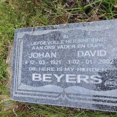 BEYERS Johan David 1921-2002