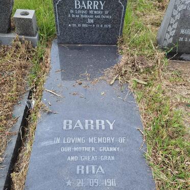 BARRY Jim 1901-1976 &amp; Rita 1911-2002