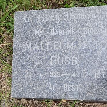 BUSS Malcolm Otto 1929-1971