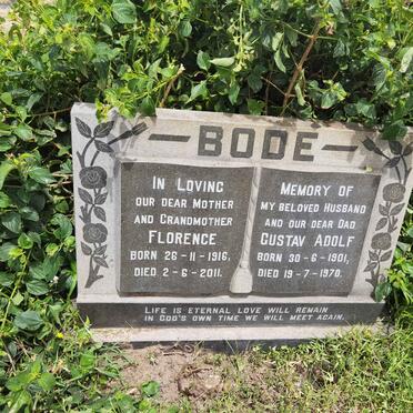 BODE Gustaf Adolf 1901-1970 &amp; Florence 1916-2011