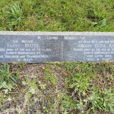 BELTER Fanny :: ROBUS Amelia Eliza