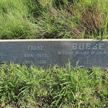 BUSSE Franz 1873-1956 &amp; Bertha 1878-1951