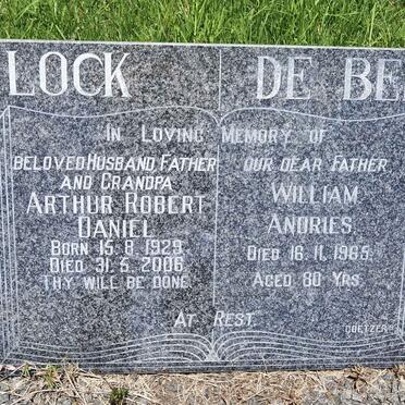 BEER William Andries, de -1965 :: LOCK Arthur Robert Daniel 1929-2006