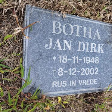 BOTHA Jan Dirk 1948-2002