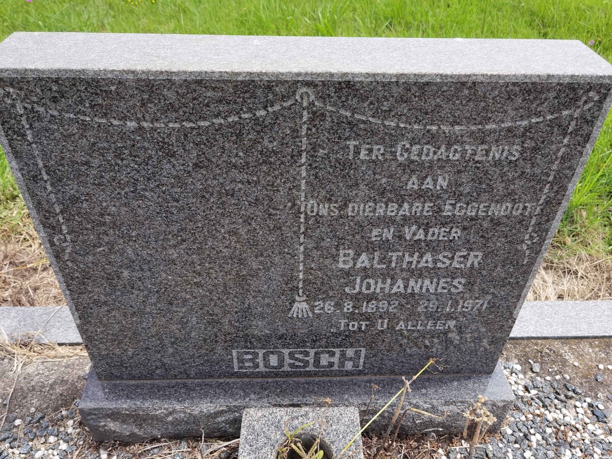 BOSCH Balthaser Johannes 1892-1971