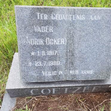 COETZEE Hendrik Ockert 1917-1980
