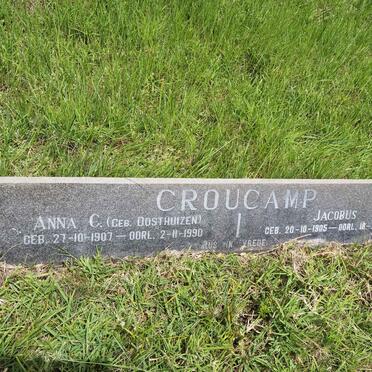 CROUCAMP Jacobus 1905-1968 &amp; Anna  C. OOSTHUIZEN 1907-1990