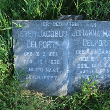 DELPORT Pieter Jacobus 1851-1939 &amp; Johanna Maria LOMBAARD 1863-1947