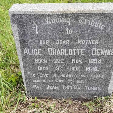 DENNIS Alice Charlotte 1894-1949