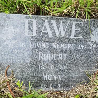 DAWE Rupert -1970 &amp; Mona -1981