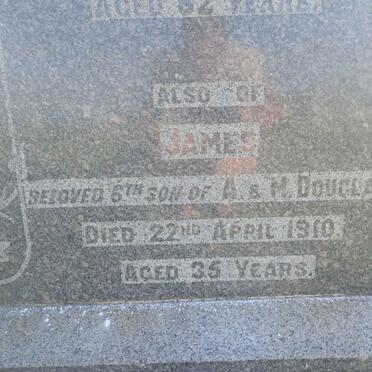 DOUGLAS Alexander -1913 &amp; Margaret Dawson -1918 :: DOUGLAS James -1910