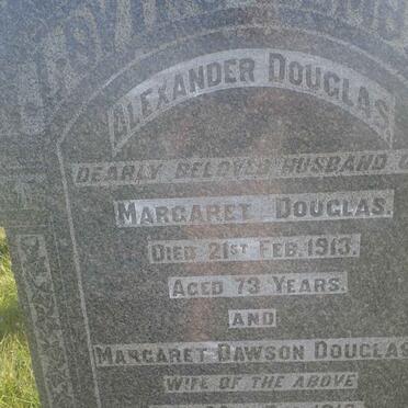 DOUGLAS Alexander -1913 &amp; Margaret Dawson -1918 :: DOUGLAS James -1910