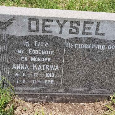 DEYSEL Anna Katrina 1910-1979