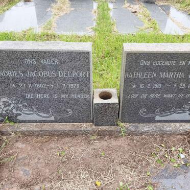 DELPORT Andries Jacobus 1902-1975 &amp; Kathleen Martha 1910-1965