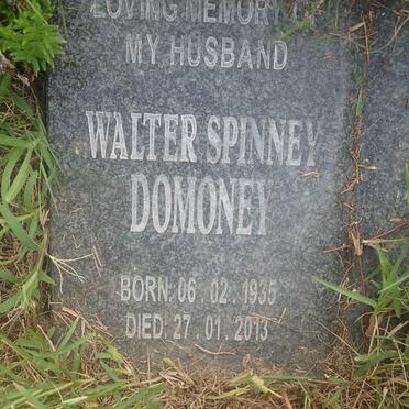 DOMONEY Walter Spinney 1935-2013