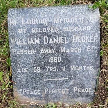 DECKER William Daniel -1960