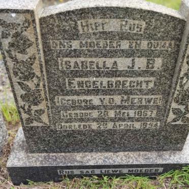 ENGELBRECHT Isabella J.B. nee VAN DER MERWE 1867-1954