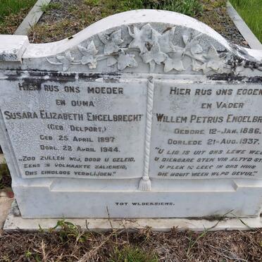 ENGELBRECHT Willem Petrus 1886-1937 & Susara Elizabeth DELPORT 1897-1944
