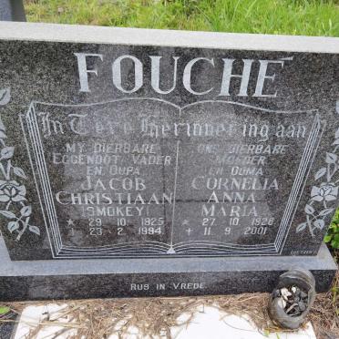FOUCHE Jacob Christiaan 1925-1994 &amp; Cornelia Anna Maria 1928-2001