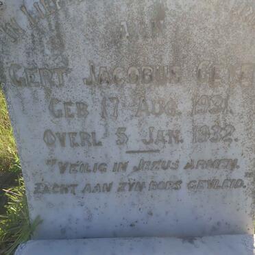 GEYER Gert Jacobus 1931-1932