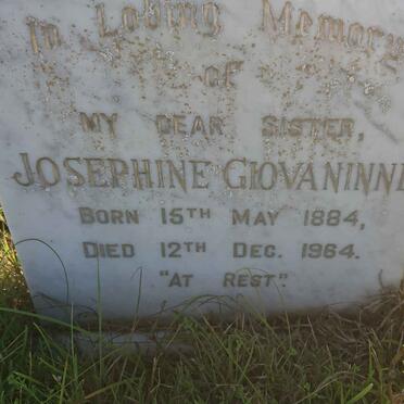 GIOVANINNE Josephine 1884-1984