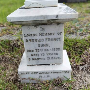 GUNN Andries France -1932