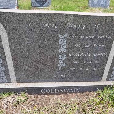 GOLDSWAIN Bertram Henry 1894-1974