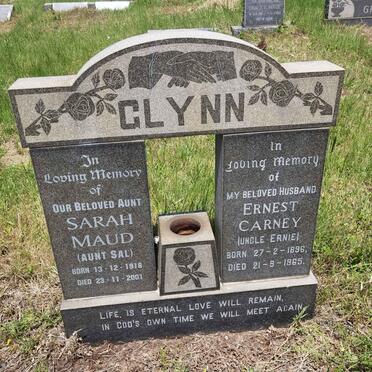 GLYNN Ernest Carney 1896-1965 &amp; Sarah Maud 1918-2001