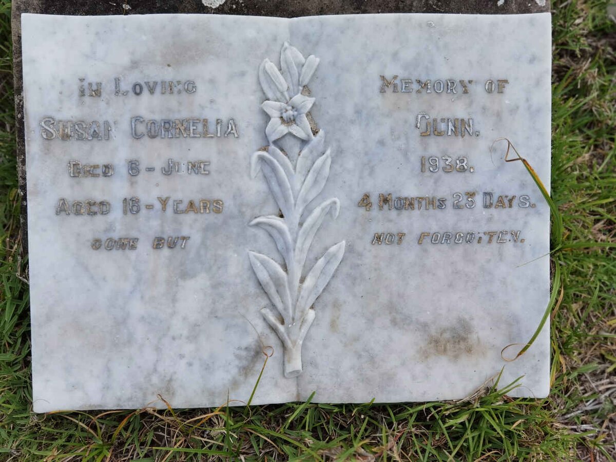 GUNN Susan Cornelia -1938