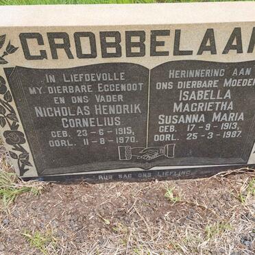 GROBBELAAR Nicholas Hendrik Cornelius 1915-1970 &amp; Isabella Magrietha Susanna Maria 1913-1987