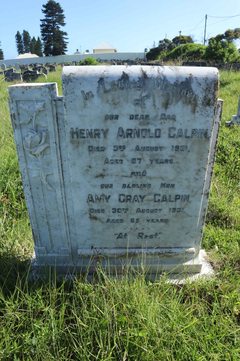 GALPIN Henry Arnold -1931 &amp; Amy Gray -1931