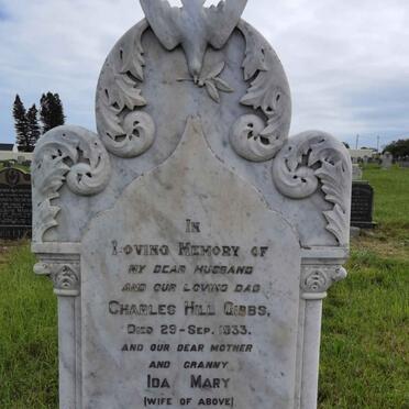 GIBBS Charles Hill -1933 &amp; Ida Mary 1891-1978