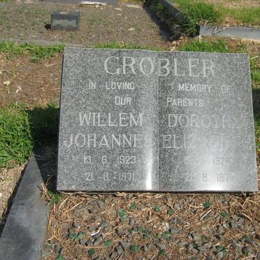 GROBLER Willem Johannes 1923-1971 &amp; Dorothy Elizabeth 1926-1971