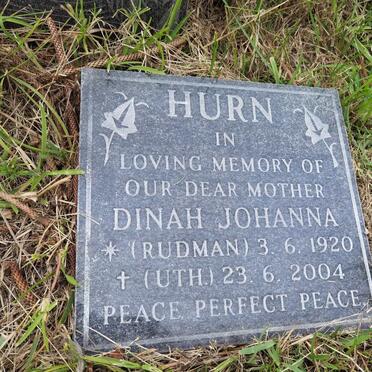 HURN Dinah Johanna nee RUDMAN 1920-2004