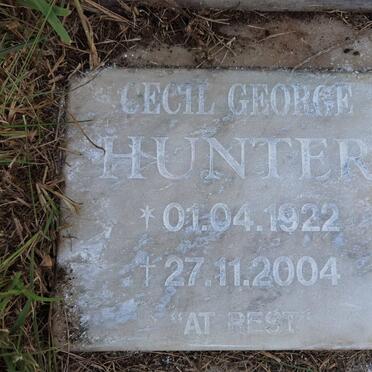 HUNTER Cecil George 1922-2004