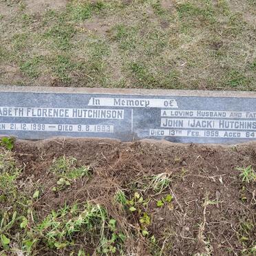 HUTCHINSON John -1959 &amp; Elizabeth Florence 1899-1983