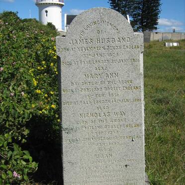 HUSBAND James 1824-1901 &amp; Joan -1902 :: HUSBAND Mary Ann 1851-1901 :: HUSBAND Nicholas Way 1859-1898