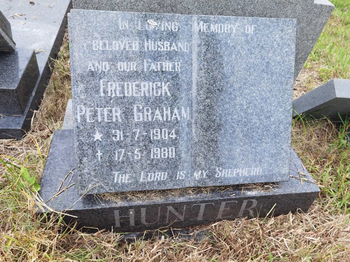 HUNTER Frederick Peter Graham 1904-1980