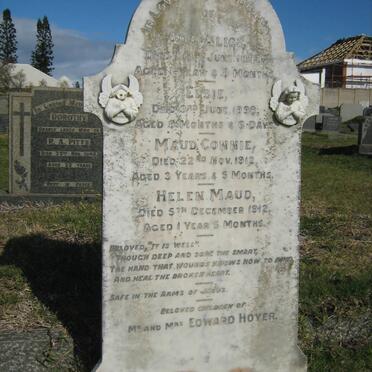 HOVER Ada Alice -1893 :: HOVER Elsie -1898 :: HOVER Maud Connie -1912 :: HOVER Helen Maud -1912