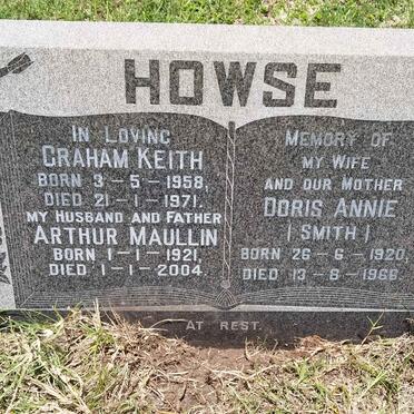 HOWSE Arthur Maullin 1921-2004 &amp; Dorris Annie SMITH 1920-1966