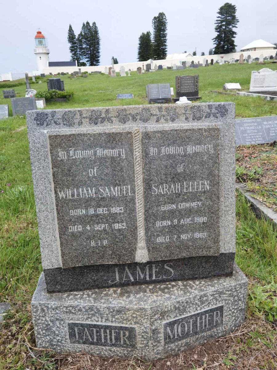 JAMES William Samuel 1883-1953 &amp; Sarah Ellen DOWNEY 1900-1963