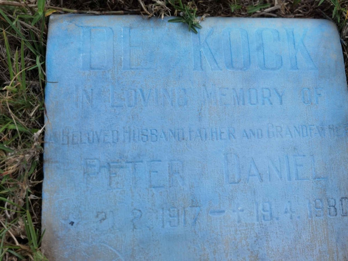 KOCK Peter Daniel de, 1917-1980
