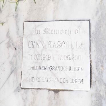 KASCHULA Lynn 1919-2007
