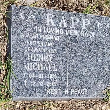 KAPP Henry Michael 1936-2009