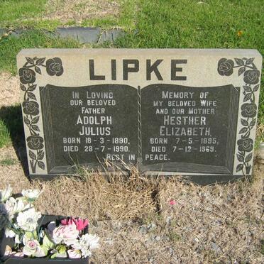 LIPKE Adolph Julius 1890-1990 &amp; Hester Elizabeth 1895-1969