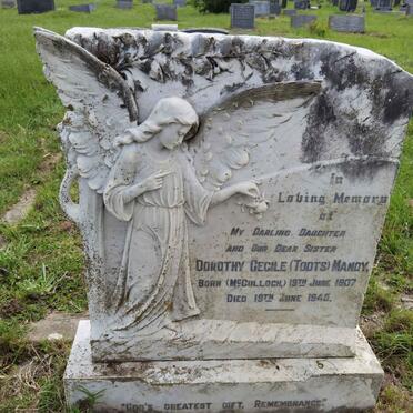 MANDY Dorothy Cecile nee MCCULLOCH 1907-1945