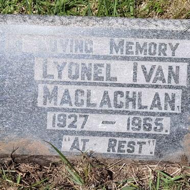 MACLACHLAN Lyonel Ivan 1927-1965