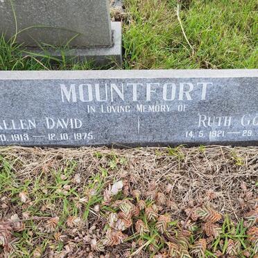MOUNTFORT Allen David 1913-1975 &amp; Ruth Gower 1921-1981
