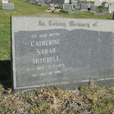 MITCHELL Catherine Sarah 1875-1972