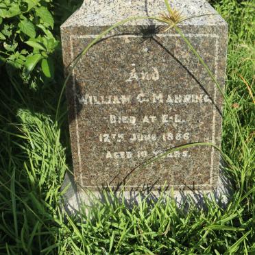 MANNING William C. -1886
